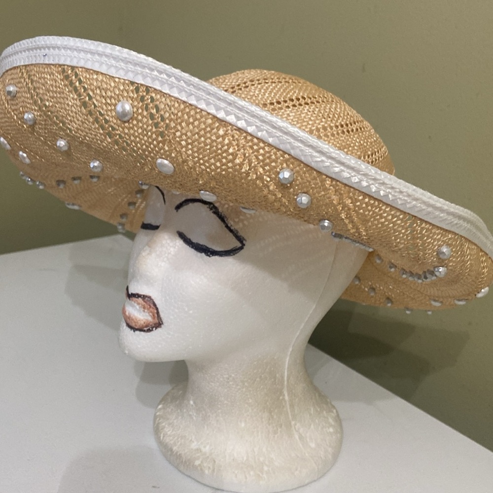 Pretty Natural Straw Hat by Mr. John